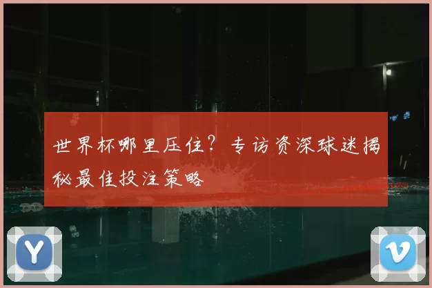 世界杯哪里压住？专访资深球迷揭秘最佳投注策略