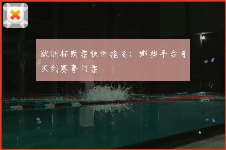 欧洲杯购票软件指南:哪些平台可买到赛事门票